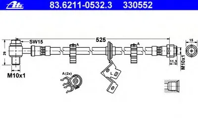 Тормозной шланг ATE купить