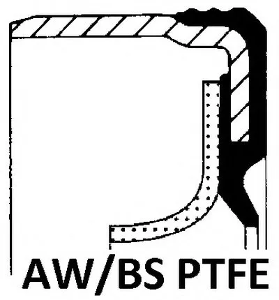 Уплотняющее кольцо, коленчатый вал; Уплотнительное кольцо ELRING купить
