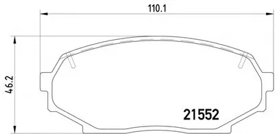 Комплект тормозных колодок, дисковый тормоз HELLA PAGID купить
