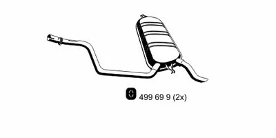 Глушитель выхлопных газов конечный ERNST купить