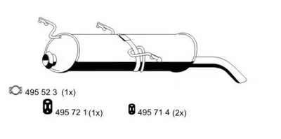 Глушитель выхлопных газов конечный ERNST купить