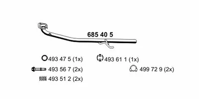 Труба выхлопного газа ERNST купить