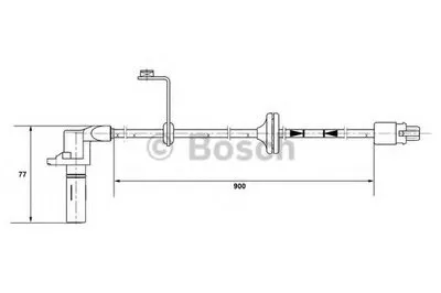 Датчик, частота вращения колеса BOSCH купить