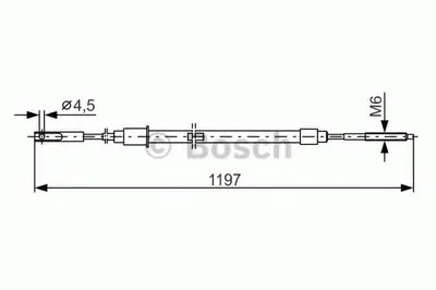 Трос, стояночная тормозная система BOSCH купить