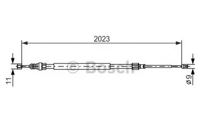 Трос, стояночная тормозная система BOSCH купить