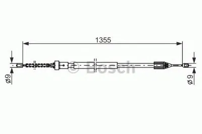 Трос, стояночная тормозная система BOSCH купить