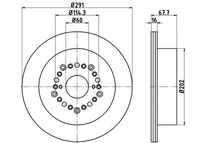 Тормозной диск PRO HELLA PAGID купить