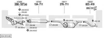 Система выпуска ОГ BOSAL купить