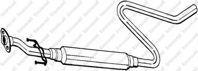 Средний глушитель выхлопных газов BOSAL купить