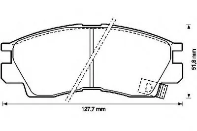 Комплект тормозных колодок, дисковый тормоз JURID купить