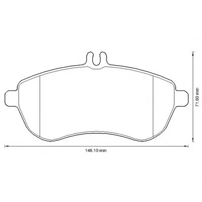 Комплект тормозных колодок, дисковый тормоз JURID купить