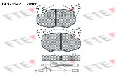 Комплект тормозных колодок, дисковый тормоз FTE купить