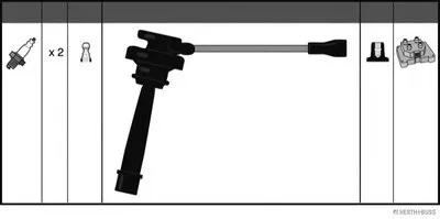Комплект проводов зажигания HERTH+BUSS JAKOPARTS купить