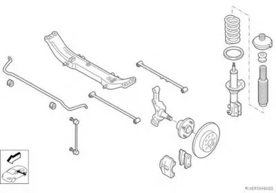 Рулевое управление; Подвеска колеса HERTH+BUSS JAKOPARTS купить