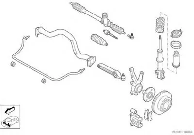 Рулевое управление; Подвеска колеса HERTH+BUSS JAKOPARTS купить