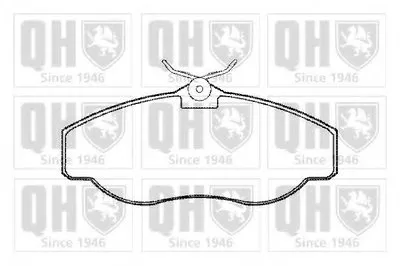Комплект тормозных колодок, дисковый тормоз QUINTON HAZELL купить
