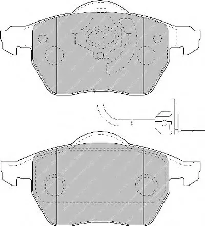 Комплект тормозных колодок, дисковый тормоз PREMIER FERODO купить
