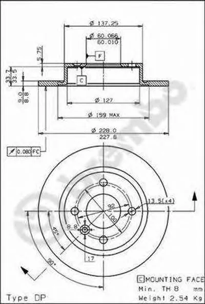 Тормозной диск AP купить