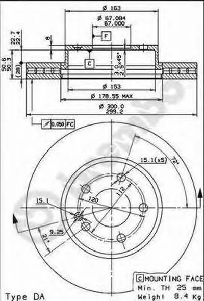 Тормозной диск COATED DISC LINE BREMBO купить