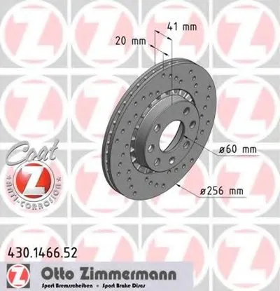 Тормозной диск SPORT BRAKE DISC COAT Z ZIMMERMANN купить