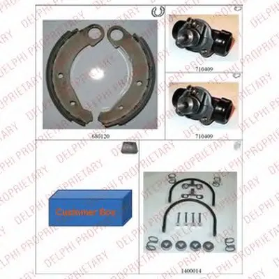 Комплект тормозных колодок DELPHI купить