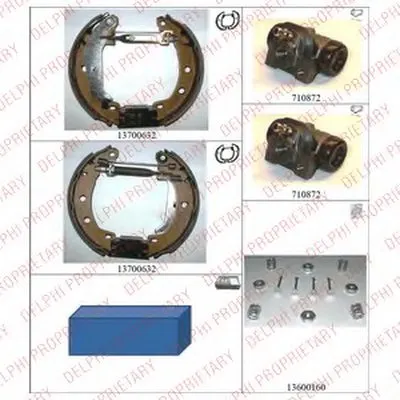 Комплект тормозных колодок DELPHI купить