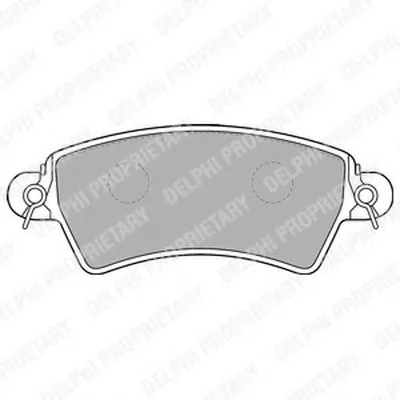 Комплект тормозных колодок, дисковый тормоз DELPHI купить
