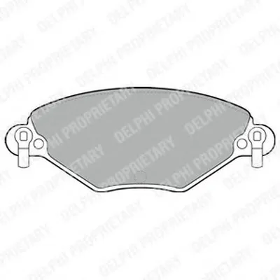 Комплект тормозных колодок, дисковый тормоз DELPHI купить