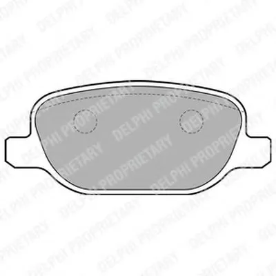 Комплект тормозных колодок, дисковый тормоз DELPHI купить