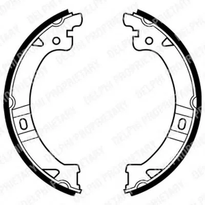 Комплект тормозных колодок, стояночная тормозная система DELPHI купить