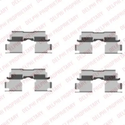 Комплектующие, колодки дискового тормоза DELPHI купить