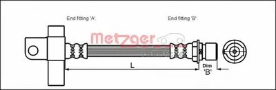 Тормозной шланг METZGER купить