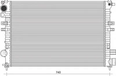 Радиатор, охлаждение двигателя MAGNETI MARELLI купить