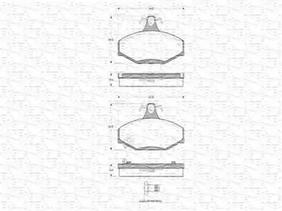 Комплект тормозных колодок, дисковый тормоз MAGNETI MARELLI купить