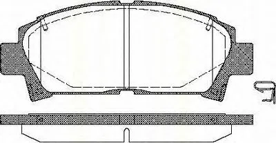 Комплект тормозных колодок, дисковый тормоз TRISCAN купить