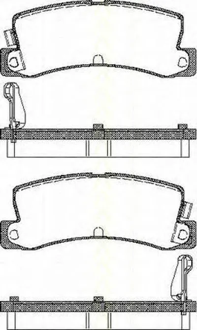 Комплект тормозных колодок, дисковый тормоз TRISCAN купить
