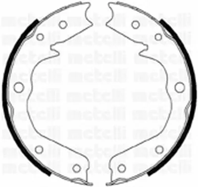 Комплект тормозных колодок, стояночная тормозная система METELLI купить