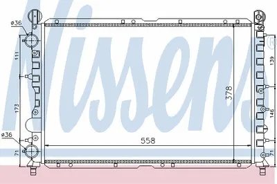 Радиатор, охлаждение двигателя NISSENS купить