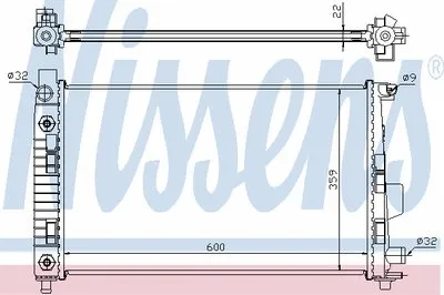 Радиатор, охлаждение двигателя NISSENS купить