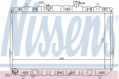 Радиатор, охлаждение двигателя NISSENS купить