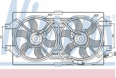 Вентилятор, охлаждение двигателя NISSENS купить