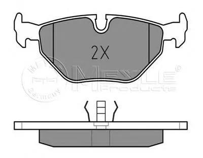 Комплект тормозных колодок, дисковый тормоз MEYLE купить