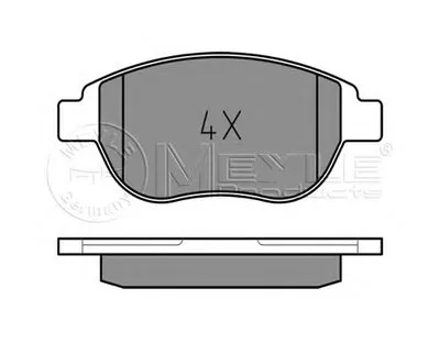 Комплект тормозных колодок, дисковый тормоз MEYLE купить