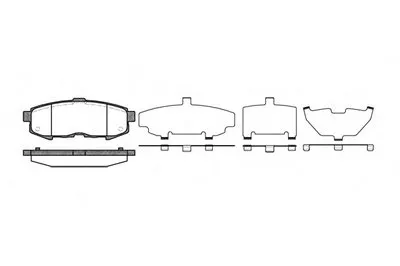 Комплект тормозных колодок, дисковый тормоз