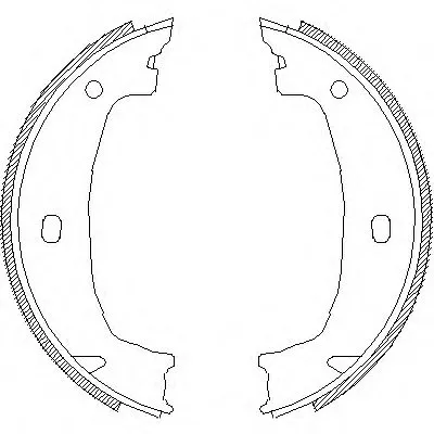 Комплект тормозных колодок, стояночная тормозная система REMSA купить
