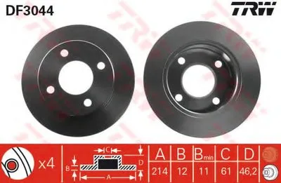Тормозной диск TRW купить