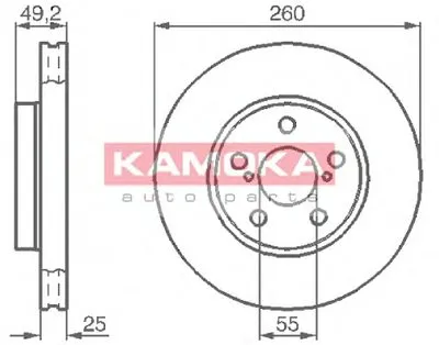 Тормозной диск KAMOKA KAMOKA купить