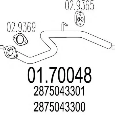 Труба выхлопного газа MTS купить