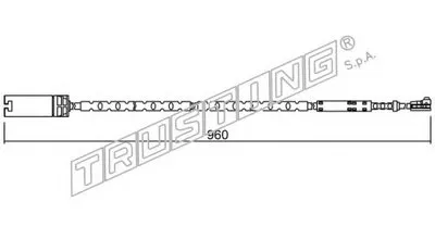 Сигнализатор, износ тормозных колодок TRUSTING купить