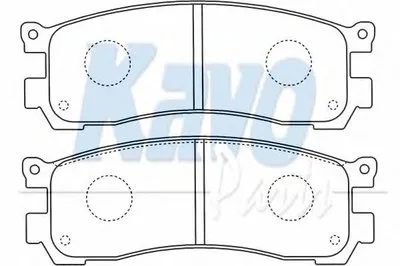 Комплект тормозных колодок, дисковый тормоз MK KASHIYAMA KAVO PARTS купить
